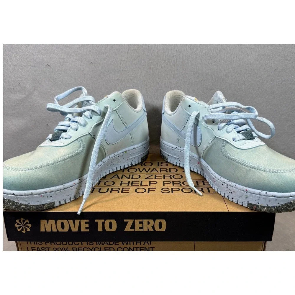 Nike Air Force 1 Crater Chambray Blue CT1986-400 Mens 8 Womens 9.5 Sneakers